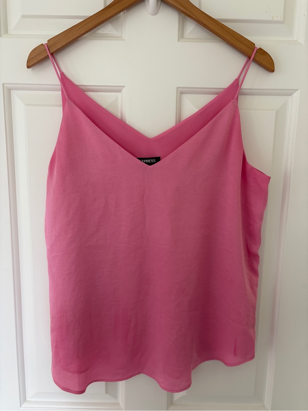 Express Pink V-Neck Spaghetti Strap Camisole